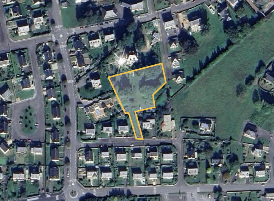 Vue aérienne du terrain