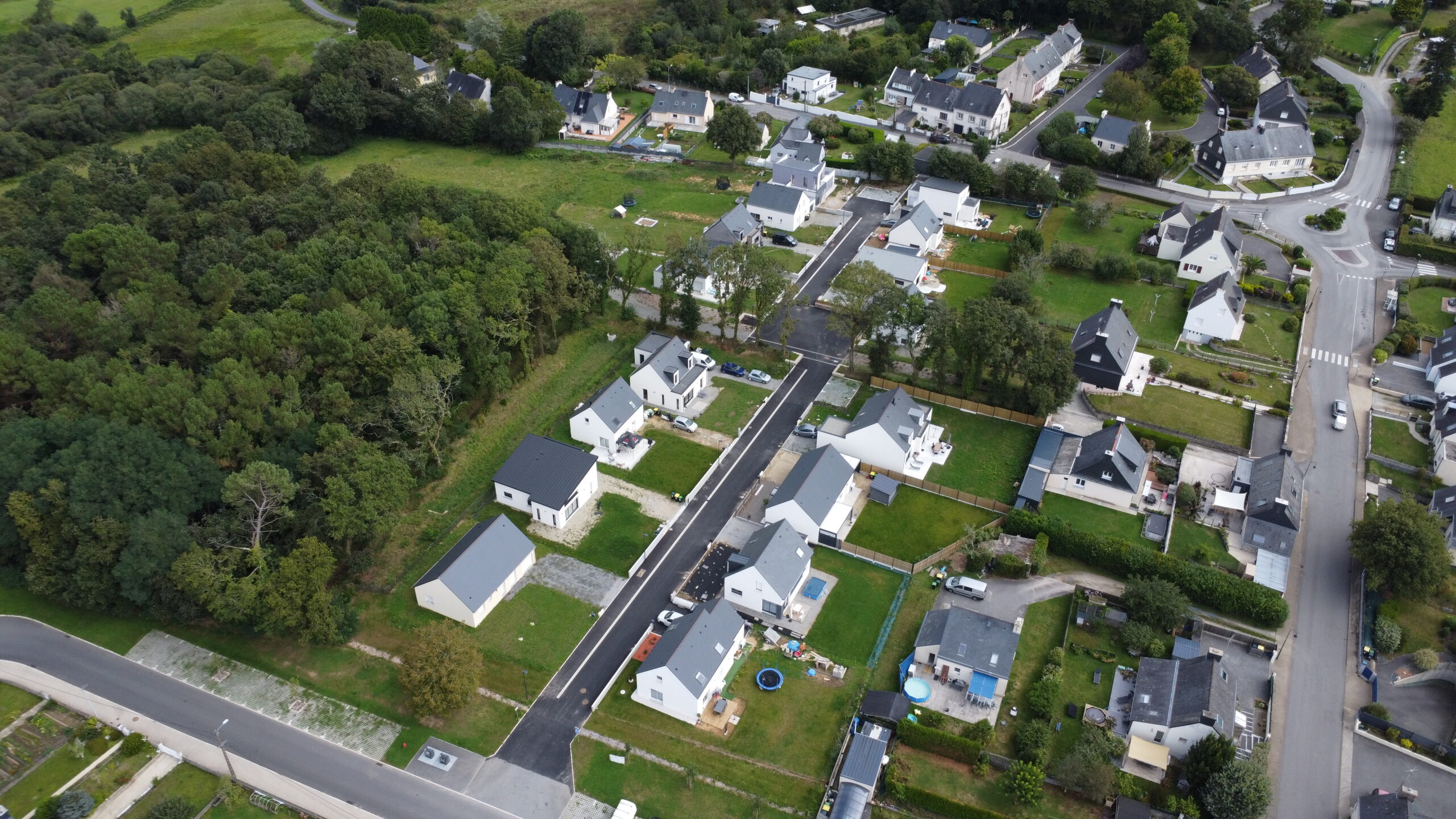 Vue de l’intégration paysagère du quartier