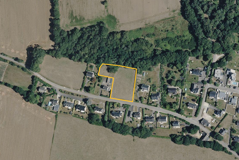 Vue aérienne du Clos de Ty Lann à Rédéné